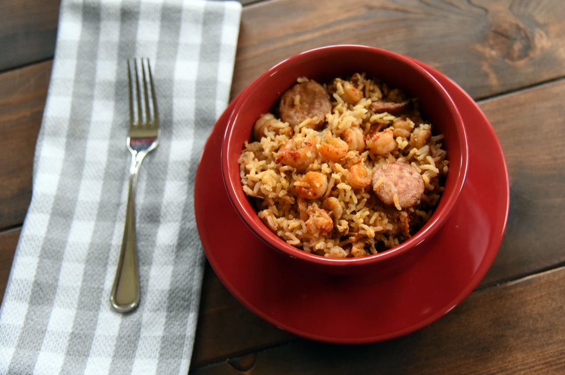 Creole Jambalaya & Shrimp Stuffed Bell Peppers