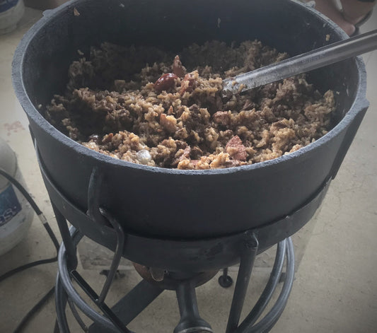 Cajun Fry Jambalaya for Large Crowds